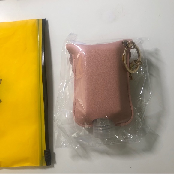 Pink Hand Sanitizer Keychain Case - Picture 5 of 7